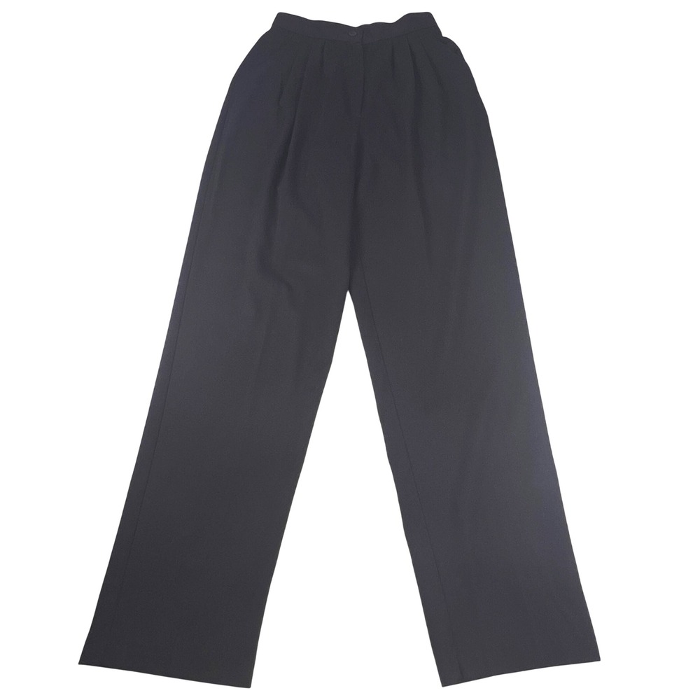 VTG 80's Rafferty Pleated Trousers Women's 25 Black High Waisted Straight Leg